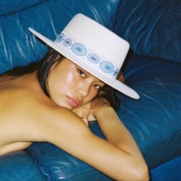 Lack of Color Lolita White Classic Wool Boater - Picture 2 of 7